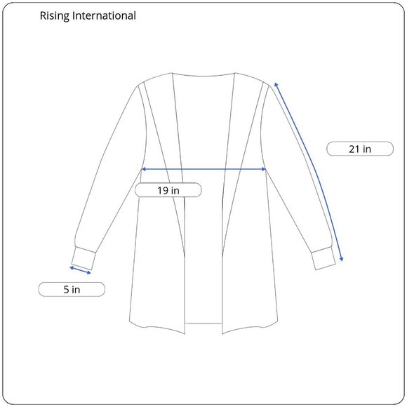 Rising International Boho Embroidered Hooded Sweatshirt M - Picture 8 of 8